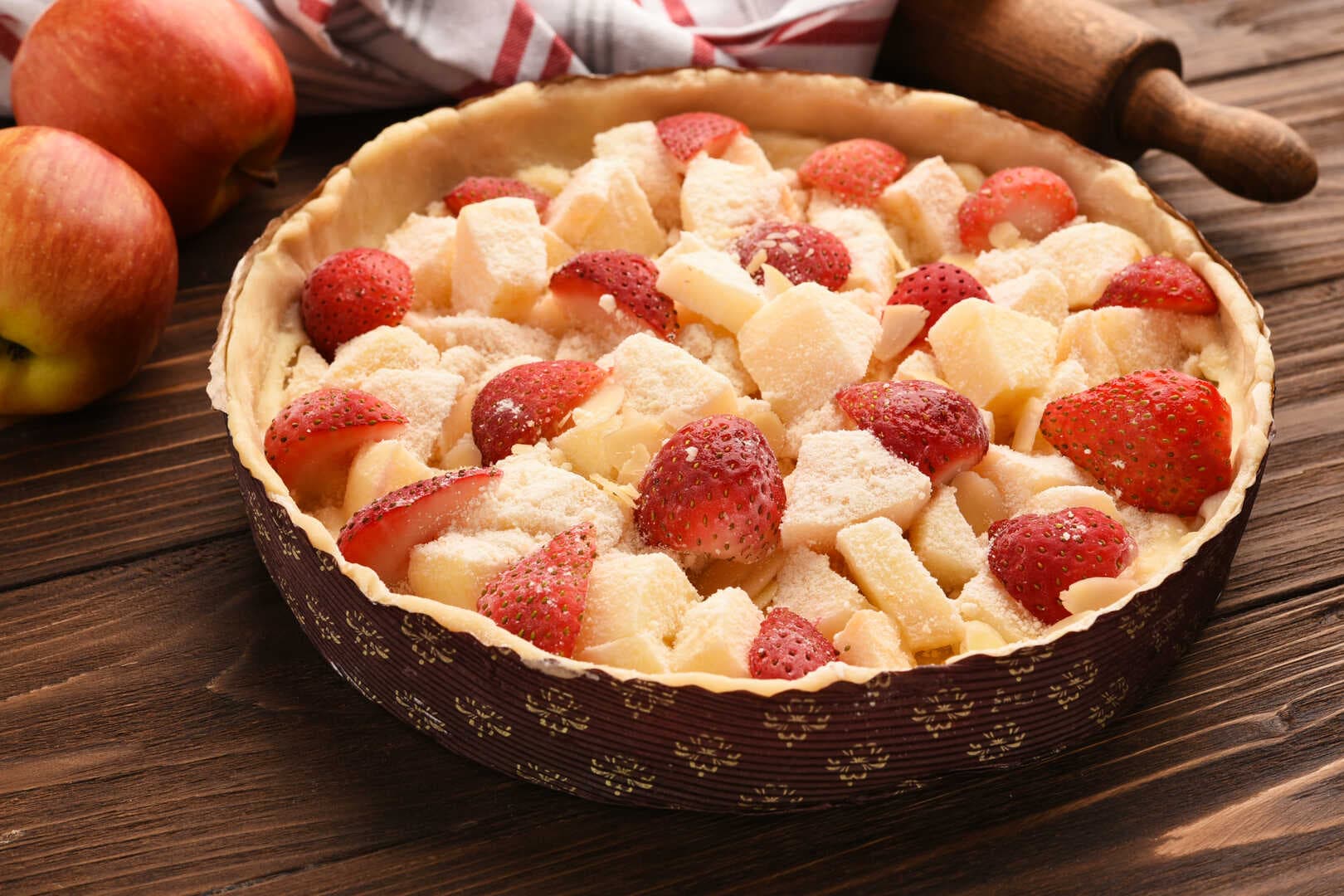 Pie Strawberry apple big Frozen